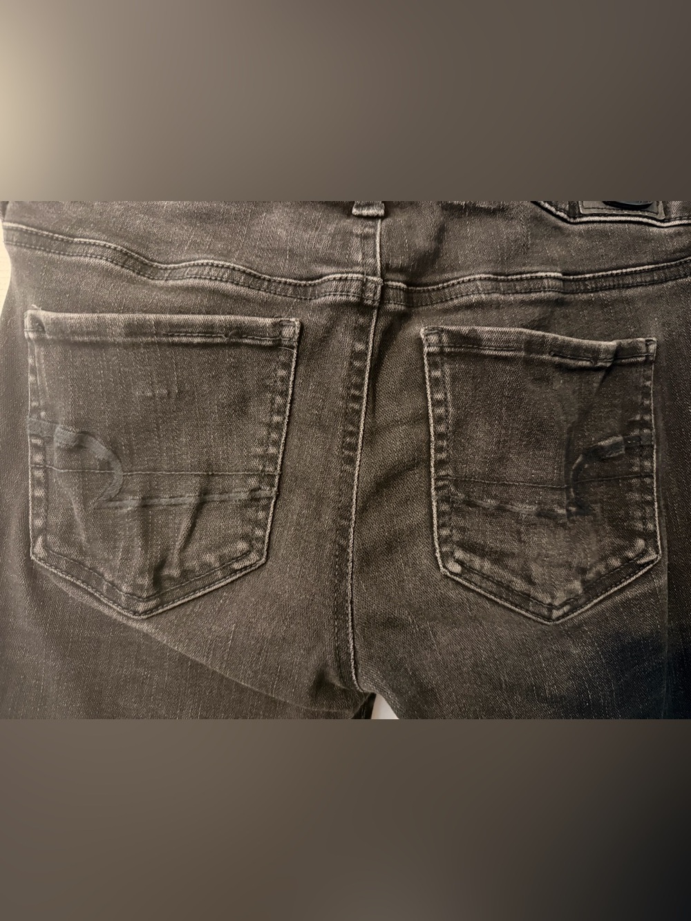 American Eagle Super Super Stretch Black Jegging Jeans Size 4 Long - Picture 3 of 7